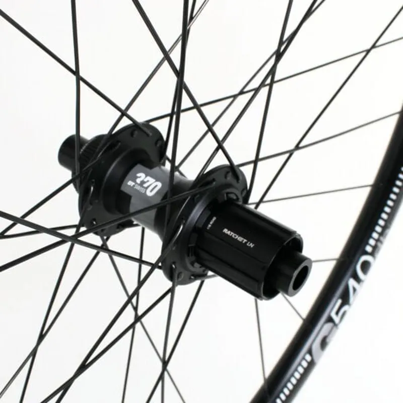 M Part Wheels Gravel Rear Wheel DT 370 CL Hub G 540 Rim TLR black-2