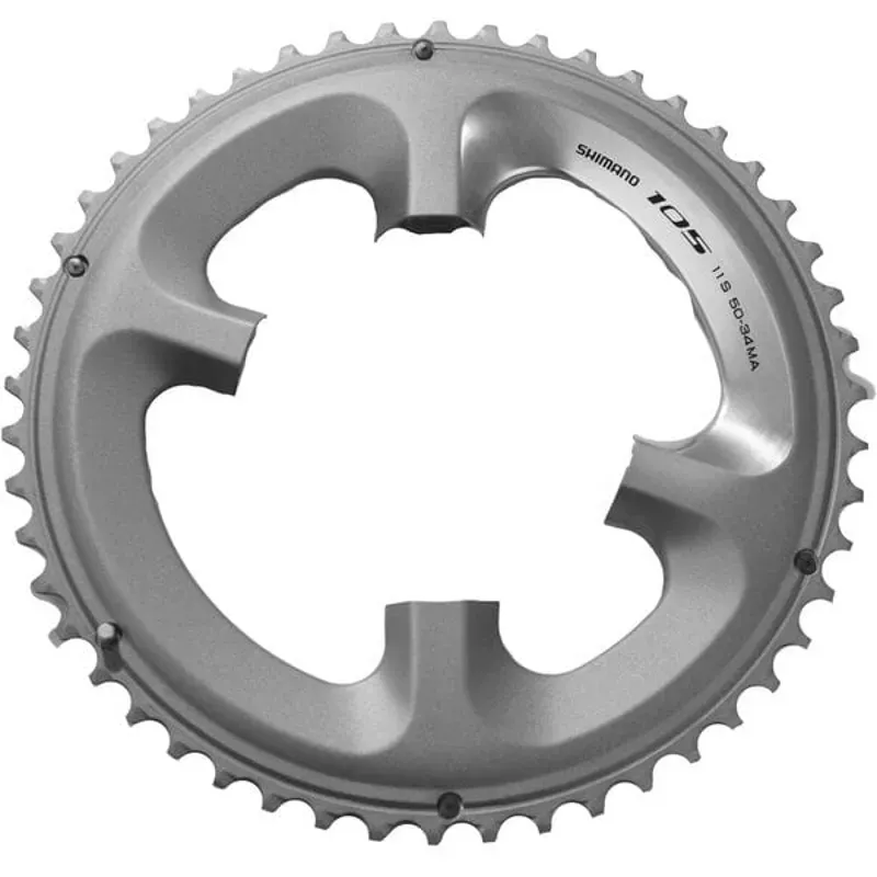 Shimano 105 Chainring FC5800 50T-MA For 50-34T SR Silver 50 teeth